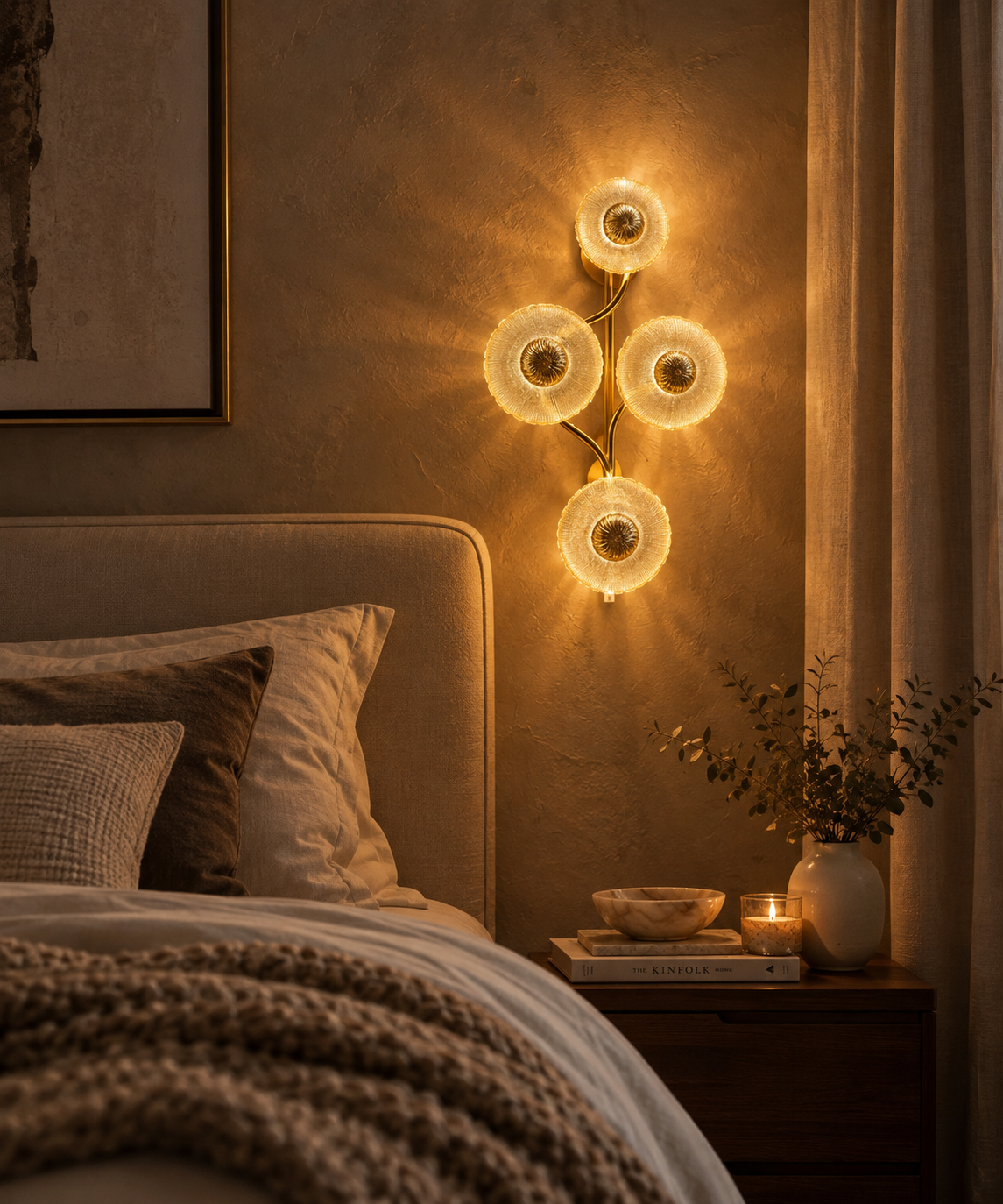 GLASS FROSTED WALL LIGHT